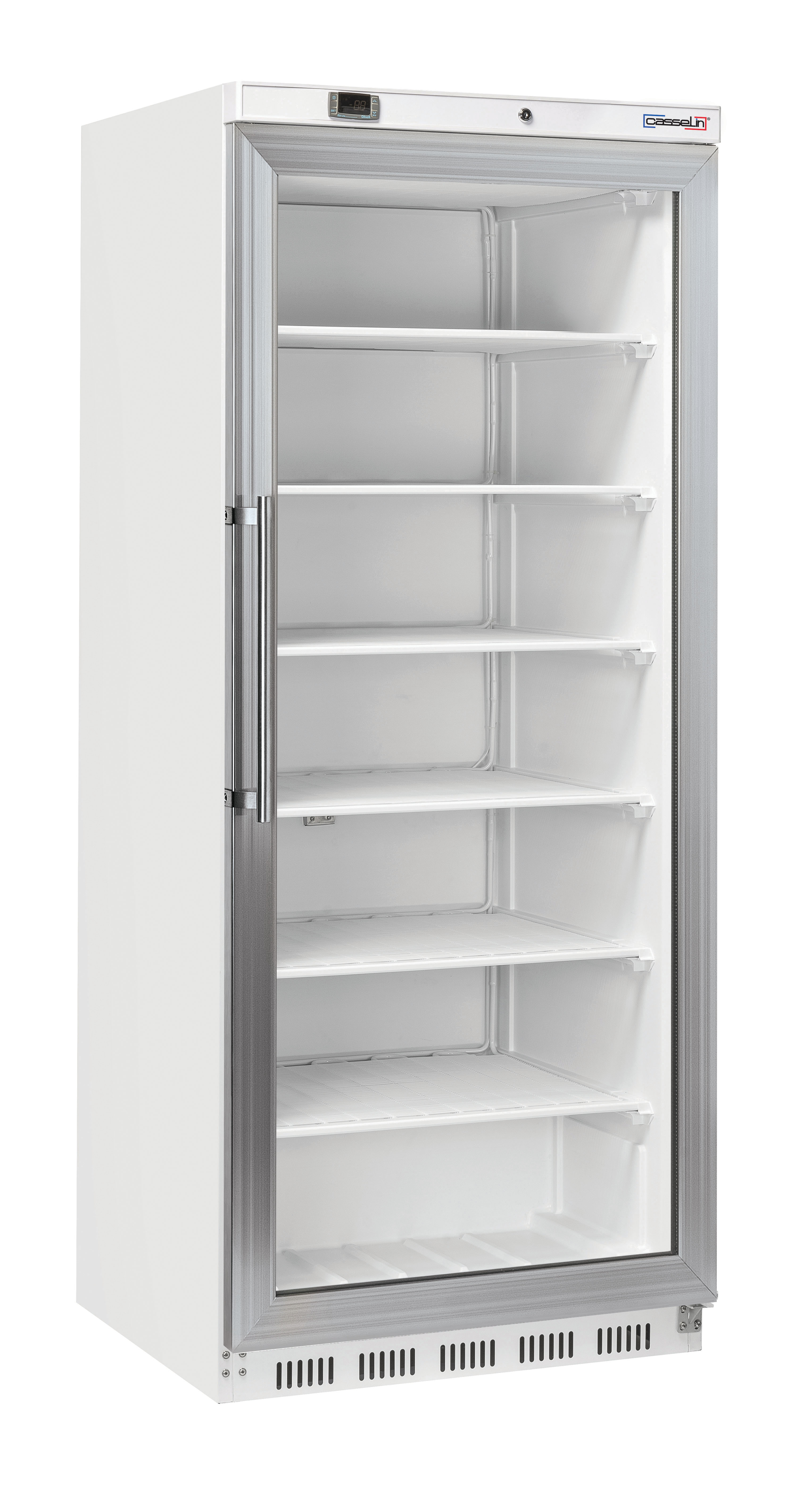 Armoire négative vitrée 600 L Blanche