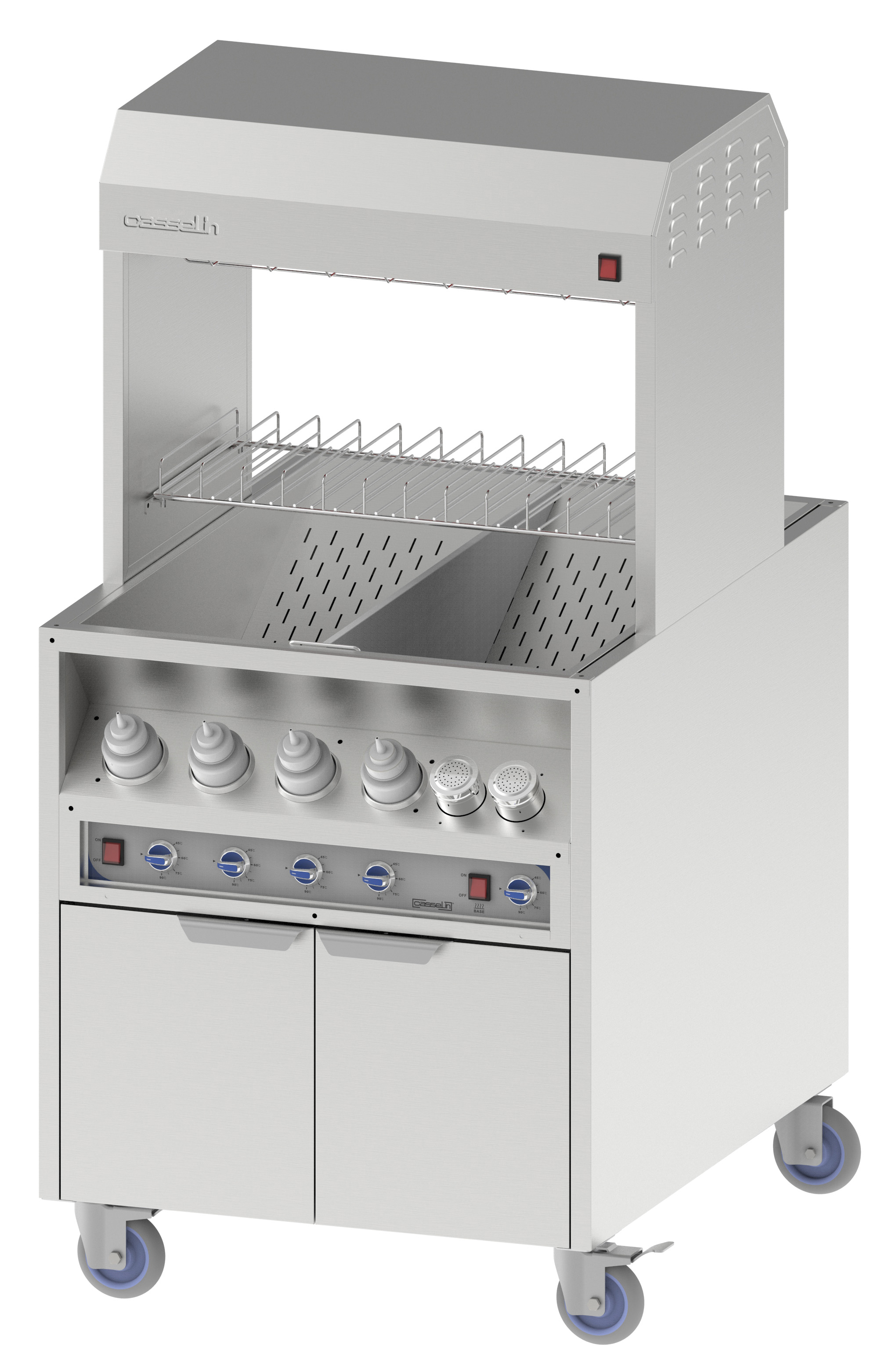 Poste de salage chauffe sauce traversant 800